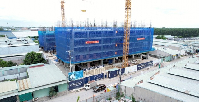 Hình ảnh tiến độ xây dựng dự án Tecco Felice Tower được cập nhật vào đầu tháng 07-2022