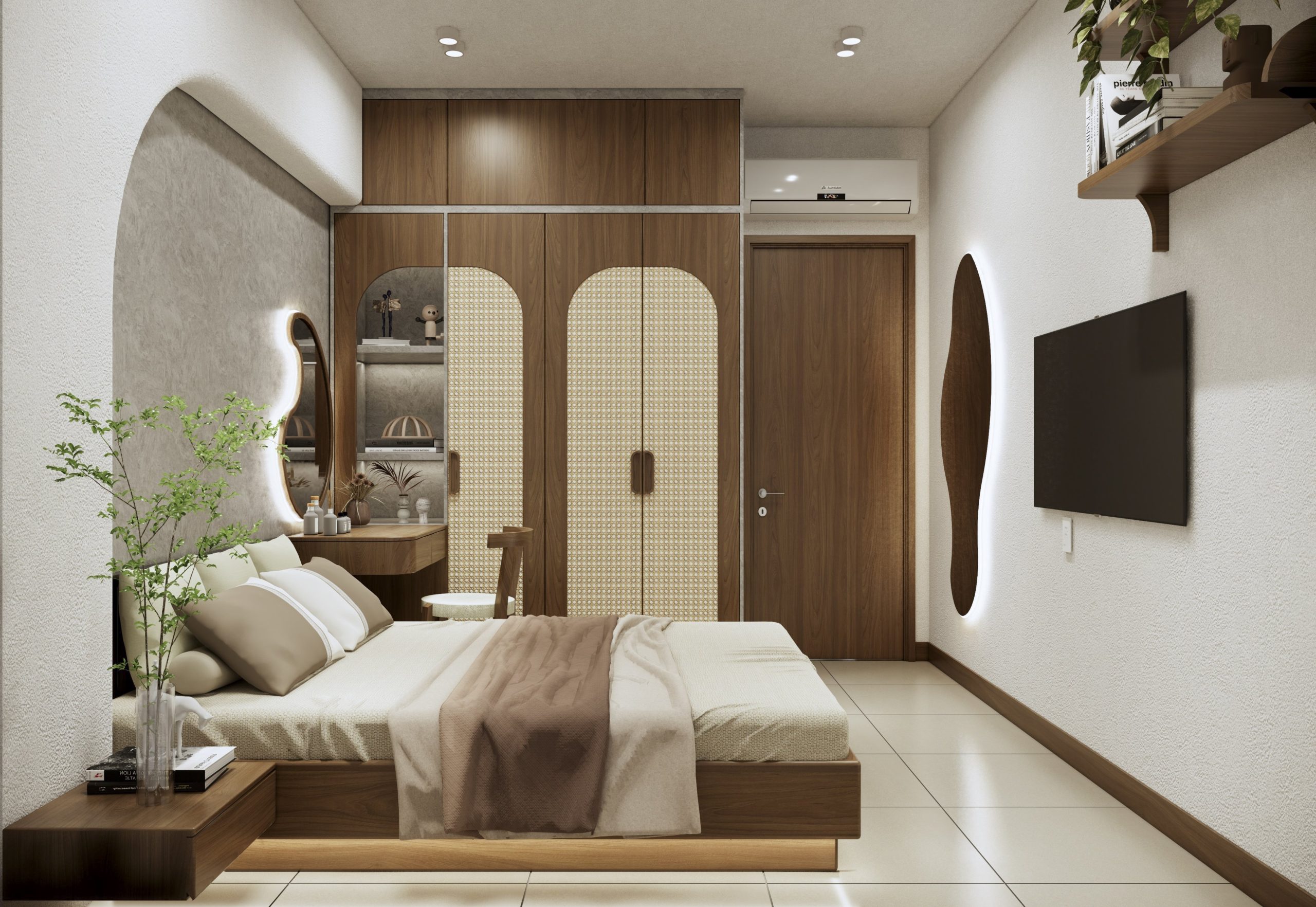 Phòng ngủ thiết kế phong cách Japandi