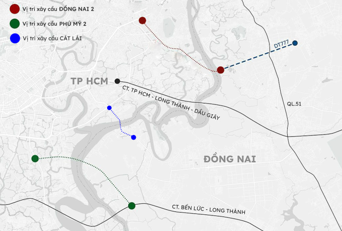 Đồng Nai thống nhất xây 3 cầu mới kết nối với Thành phố Hồ Chí Minh