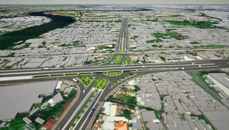 Căn Hộ Diamond Boulevard Gây Chú Ý Với Mức Giá Từ 36 Triệu/M2 Ngay Khu Đông Bắc TP.HCM 1 Quốc lộ 13 sẽ được mở rộng lên 60 m, làm đường trên cao 4 làn xe ở giữa tuyến. Ảnh: Sở Xây dựng TPHCM