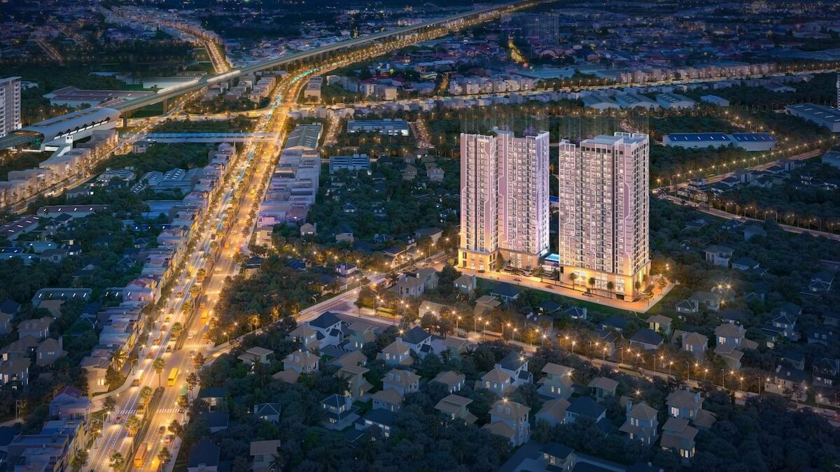 Phối cảnh tổng thể dự án căn hộ Fenica Dĩ An